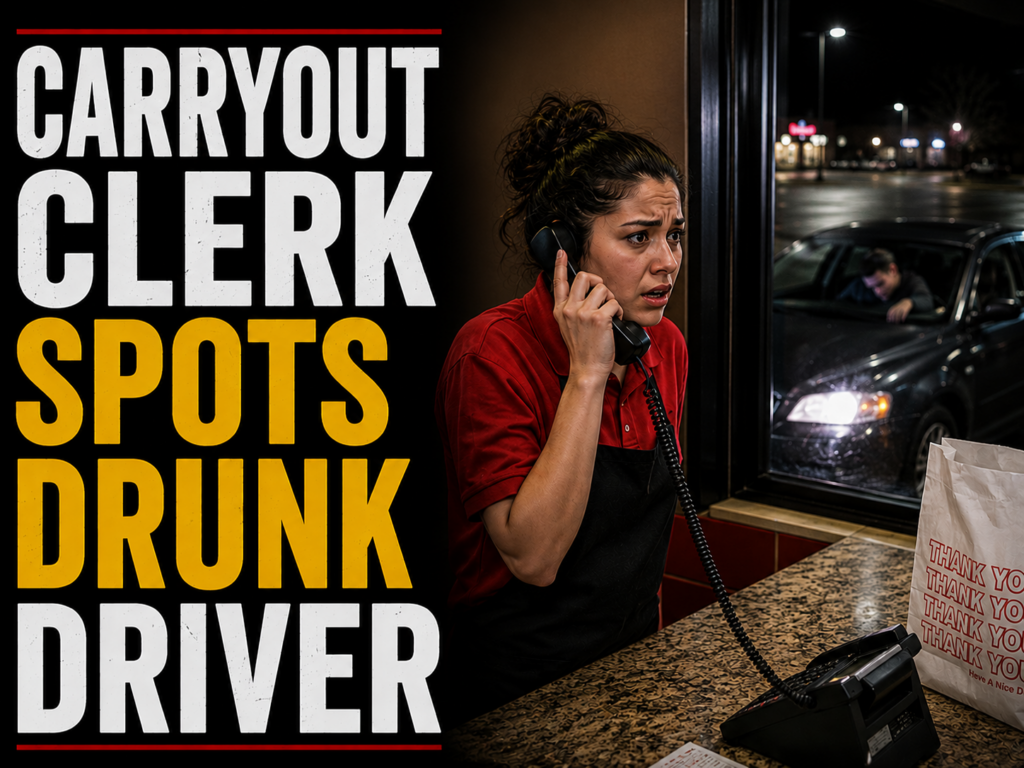 clerk spots drunk driver
