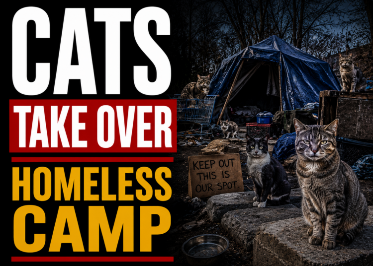 Cats Take Over Homeless camp