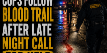 cops follow blood trail