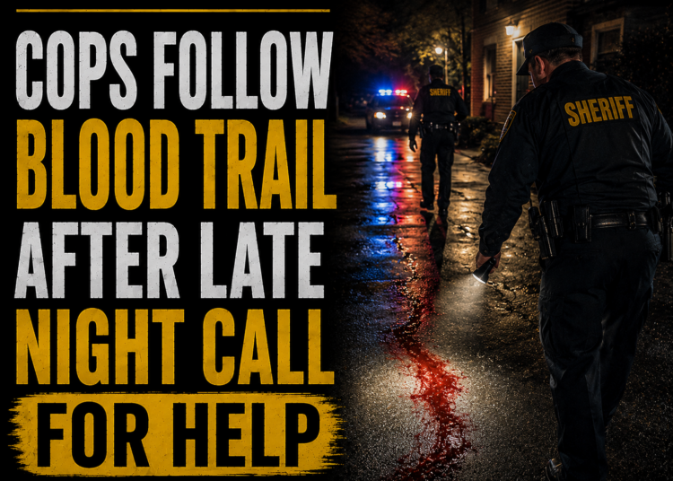 cops follow blood trail