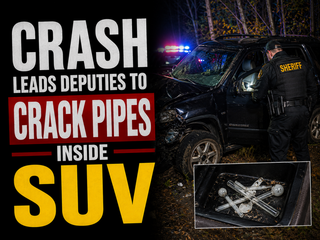 Crash leads to rack pipes