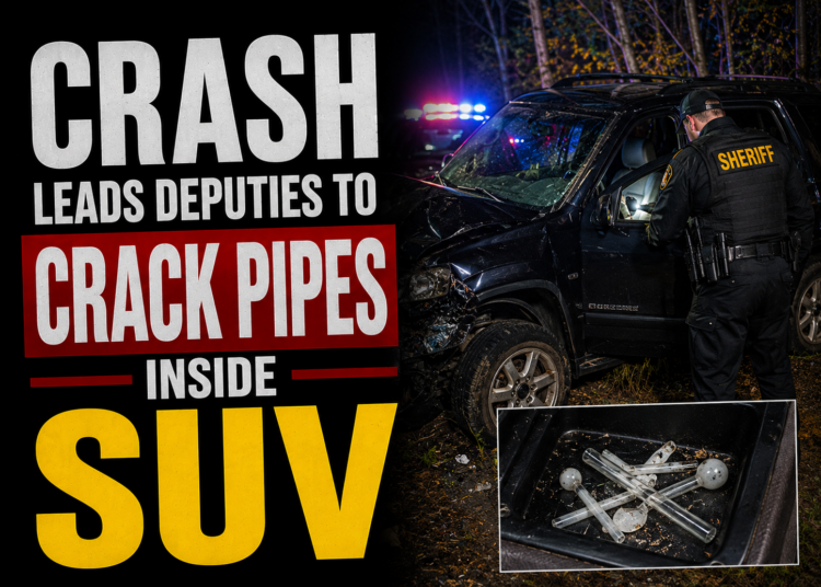 Crash leads to rack pipes