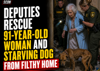 Elderly woman and dog rescued