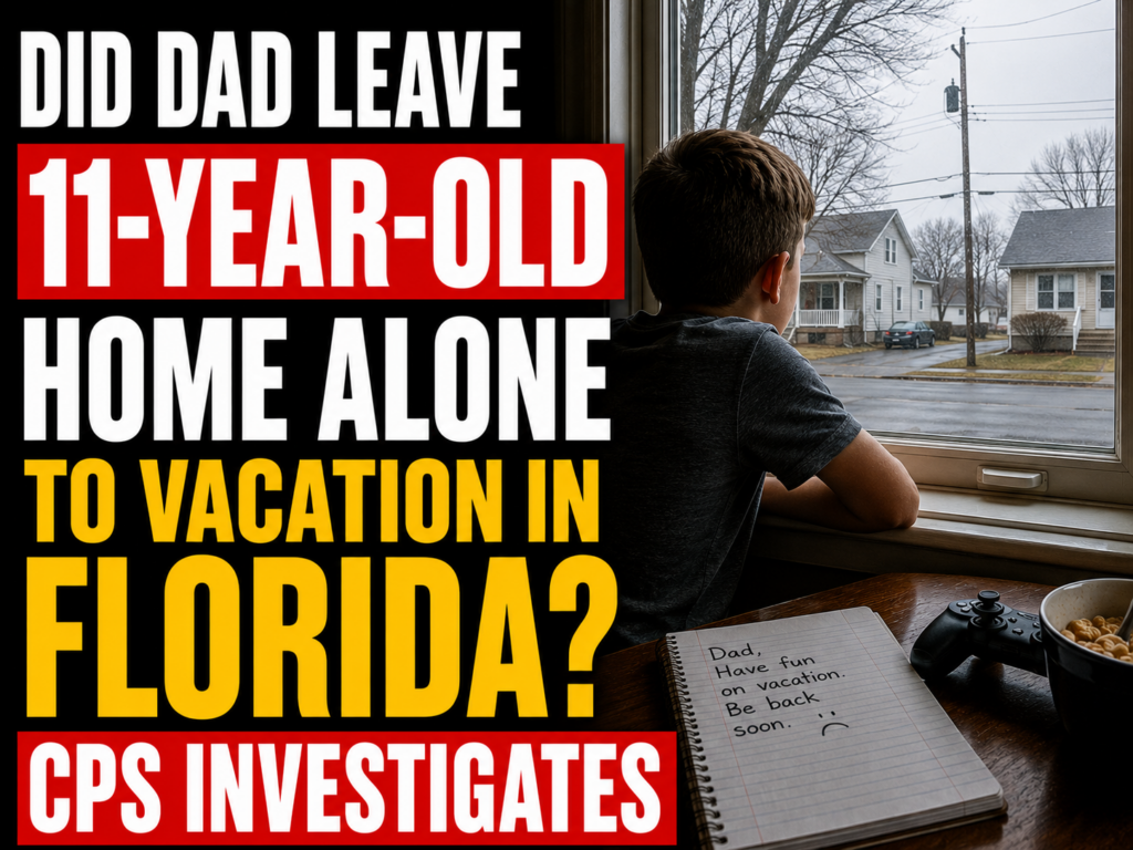 Did dad lieave 11 year old home alone