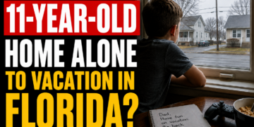 Did dad lieave 11 year old home alone