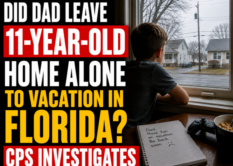 Did dad lieave 11 year old home alone