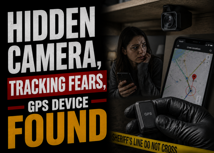 Hidden camera and GPS tracker found
