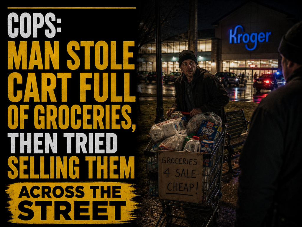 Kroger shoplifter sets up shop