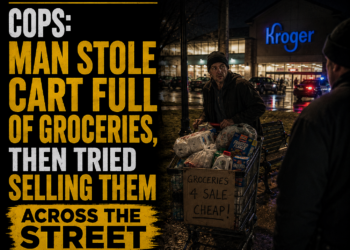 Kroger shoplifter sets up shop