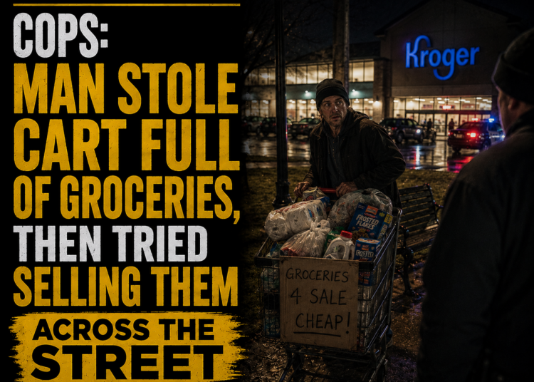 Kroger shoplifter sets up shop