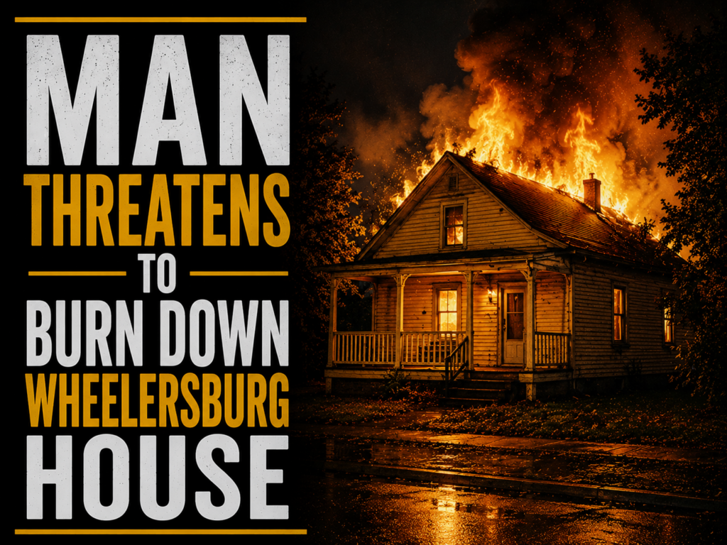 man threatens to burn down Wheelersburg house