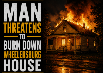 man threatens to burn down Wheelersburg house