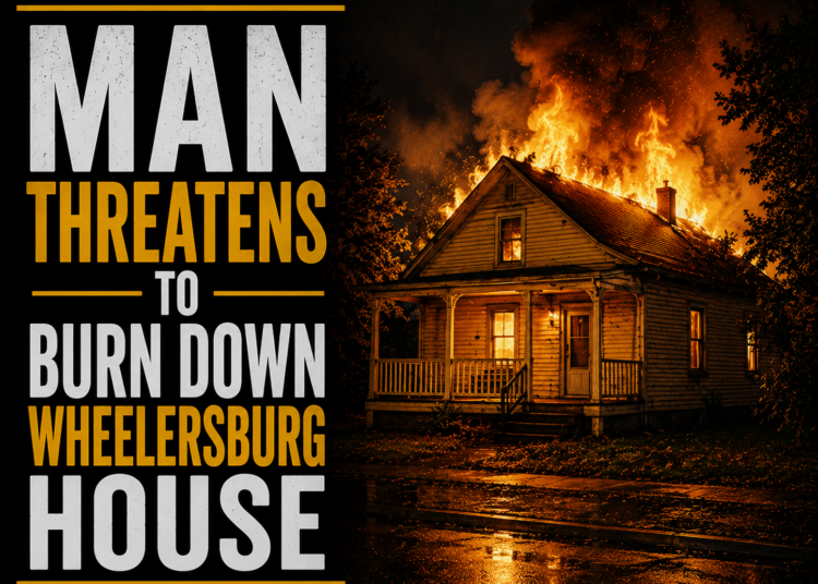 man threatens to burn down Wheelersburg house