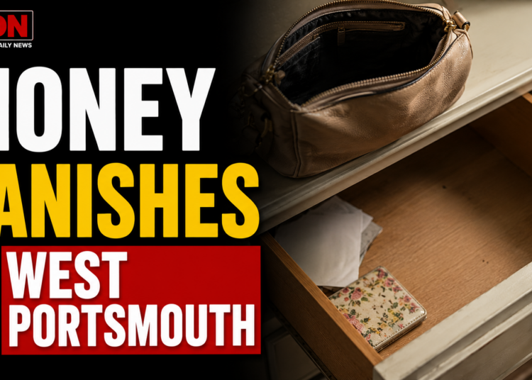 money vanishes in WEst Portsmouth