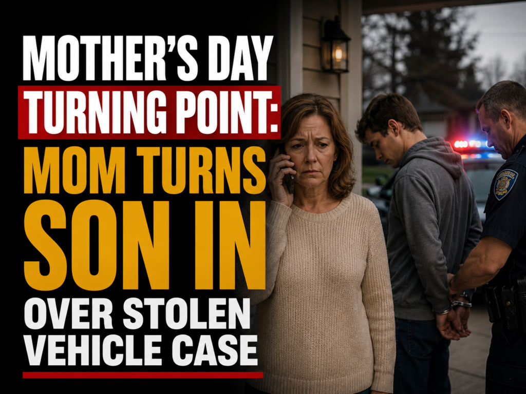 mom turns son in over stolen car