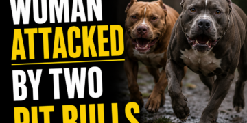 woman attacked by pitbulls