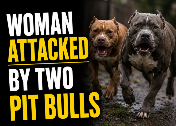 woman attacked by pitbulls