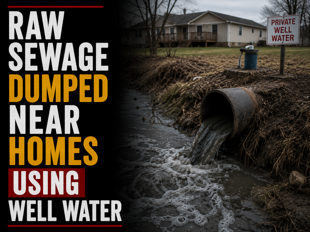 dumped near well water