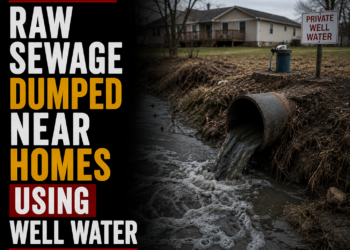 dumped near well water