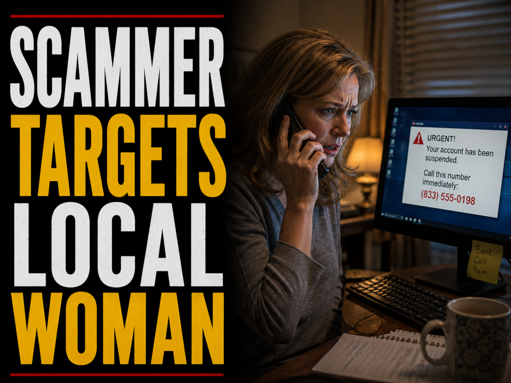 Scammer targets local woman