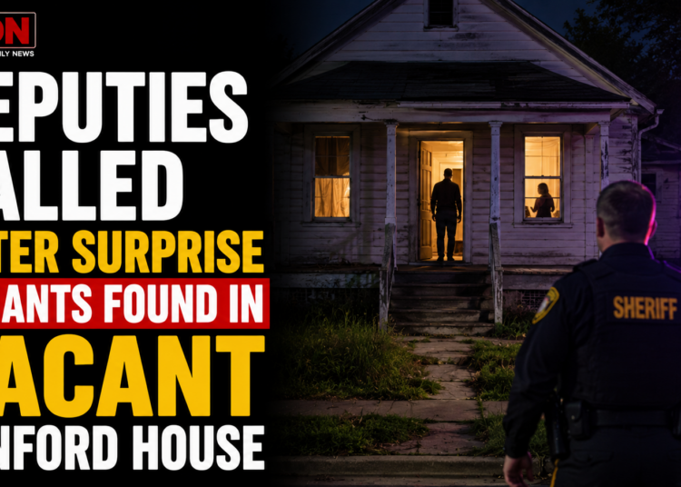 suprise tenants at vacant house