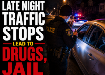 traffic stops lead to late night arrests