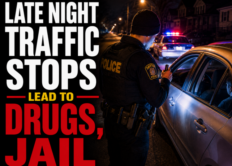 traffic stops lead to late night arrests