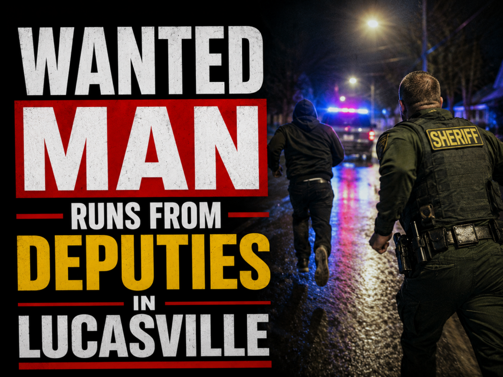 wanted man runs in lucasville