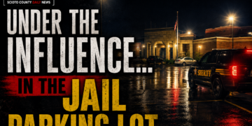Under the Influence in the jail parking lot