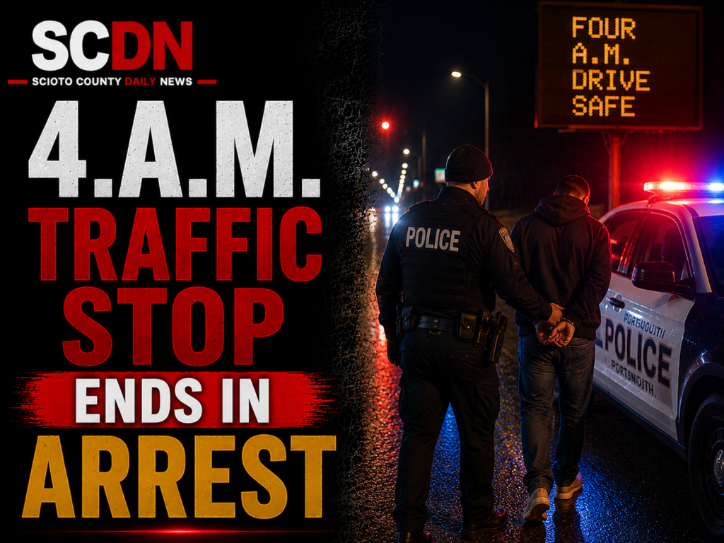 4 am traffic stop ends in arrest