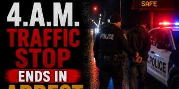 4 am traffic stop ends in arrest