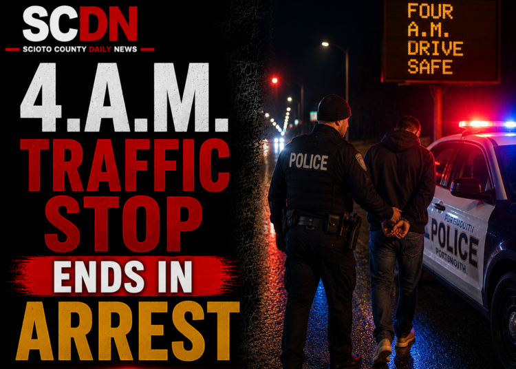 4 am traffic stop ends in arrest
