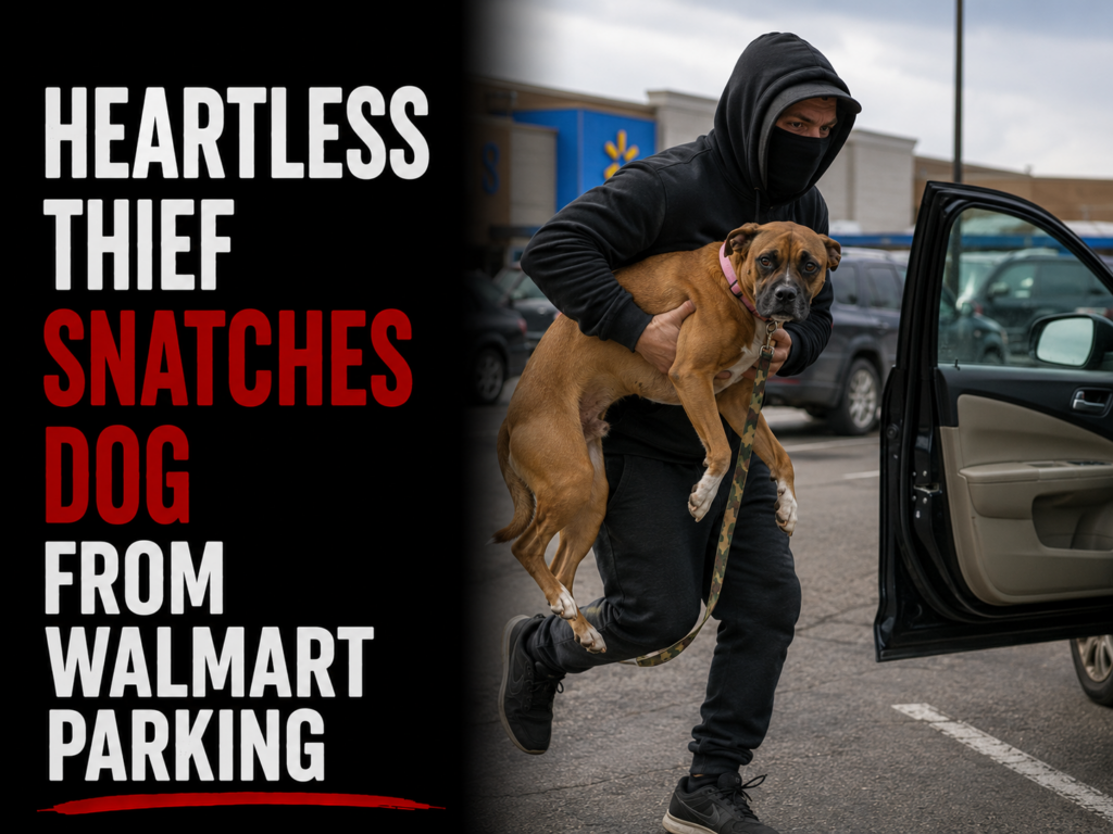 thief snatches dog at walmar