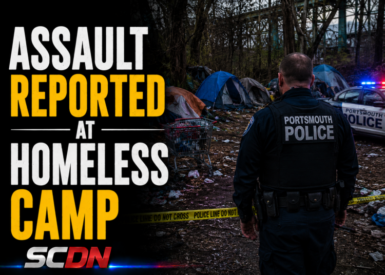 Assault reported at homeless camp