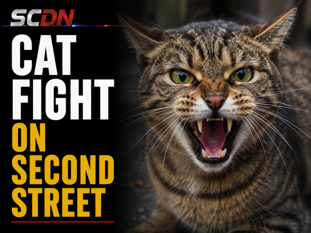 Cat fight on second Street