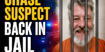 Chase suspect back in jail
