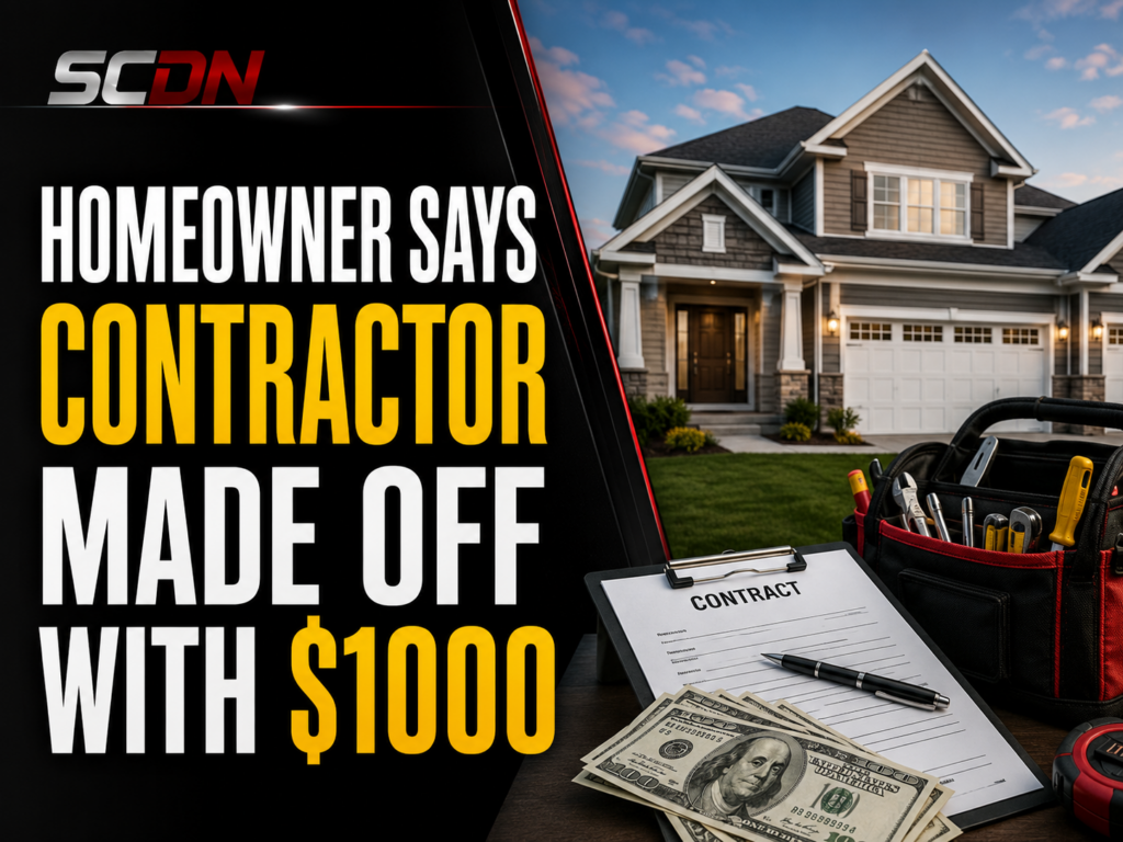 Contractor took $1000