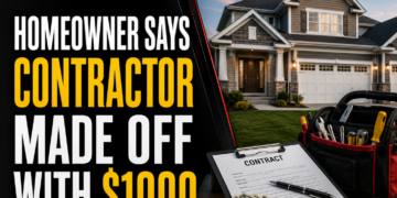 Contractor took $1000