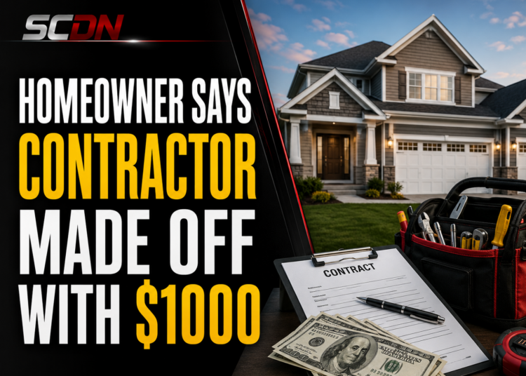 Contractor took $1000