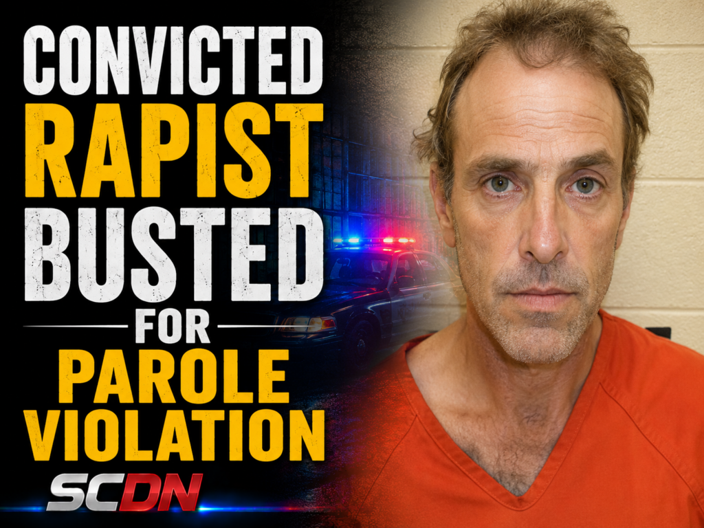 convicted rapist busted