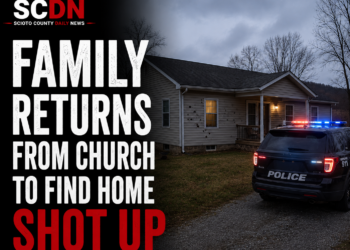 family returns home to find house shot up