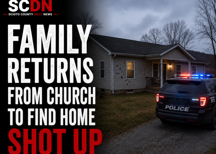 family returns home to find house shot up