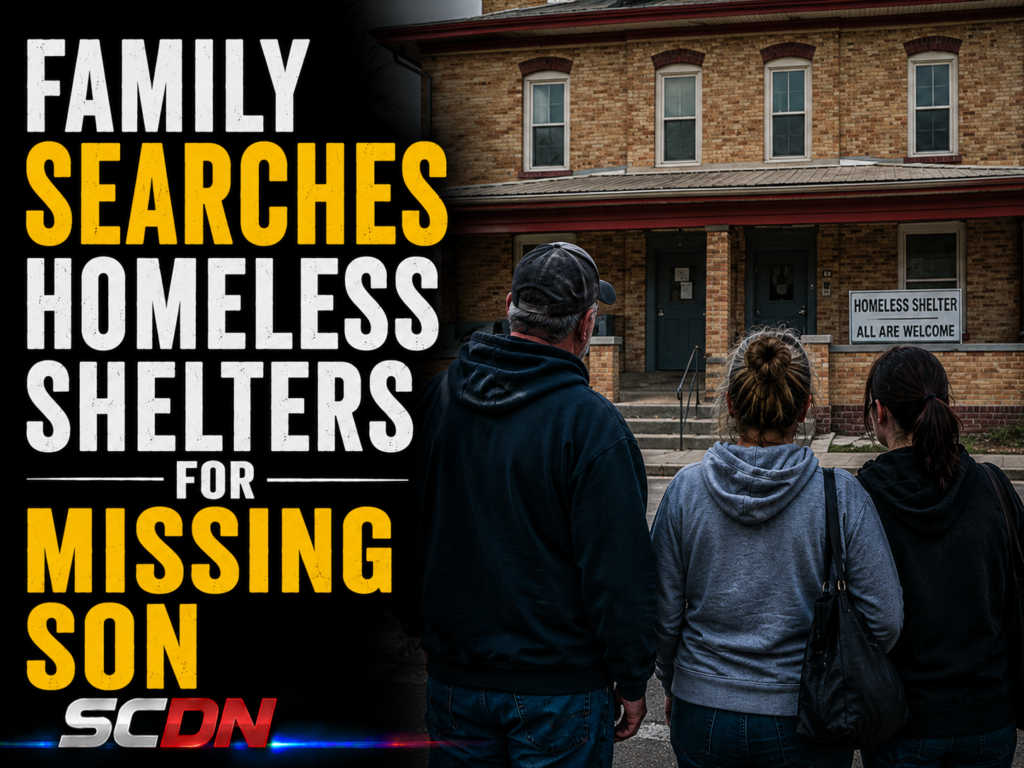 Family searches homeless shelter