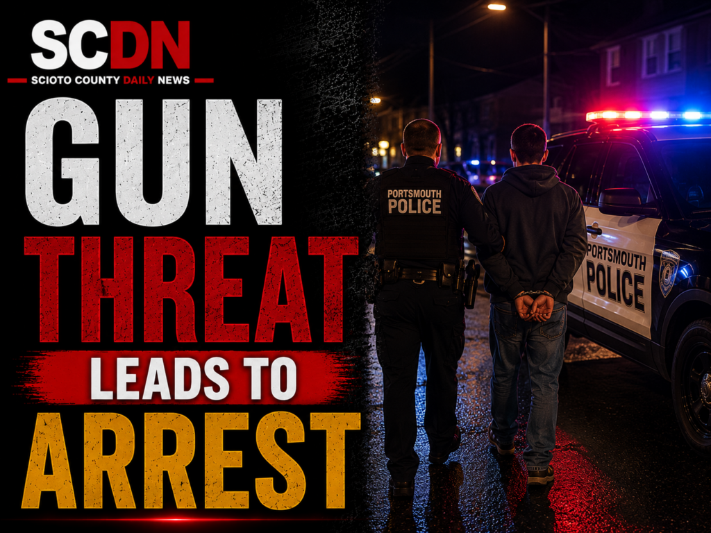 gun threat leads to arrest