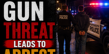 gun threat leads to arrest