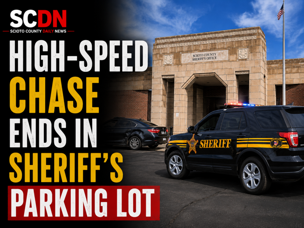 High Speed chase ends in Sheriff's parking lot