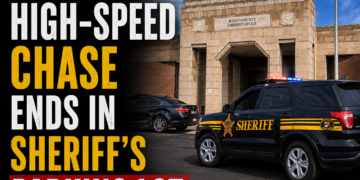 High Speed chase ends in Sheriff's parking lot