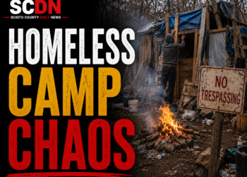 homeless camp chaos