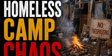 homeless camp chaos