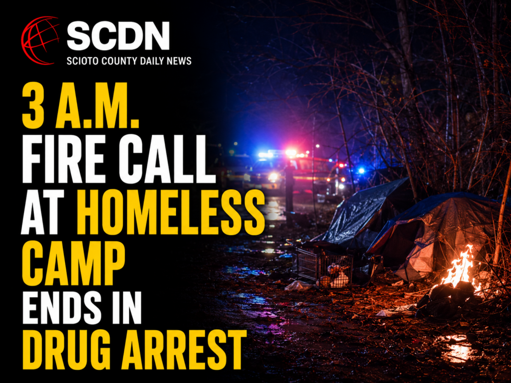 homeless camp fire